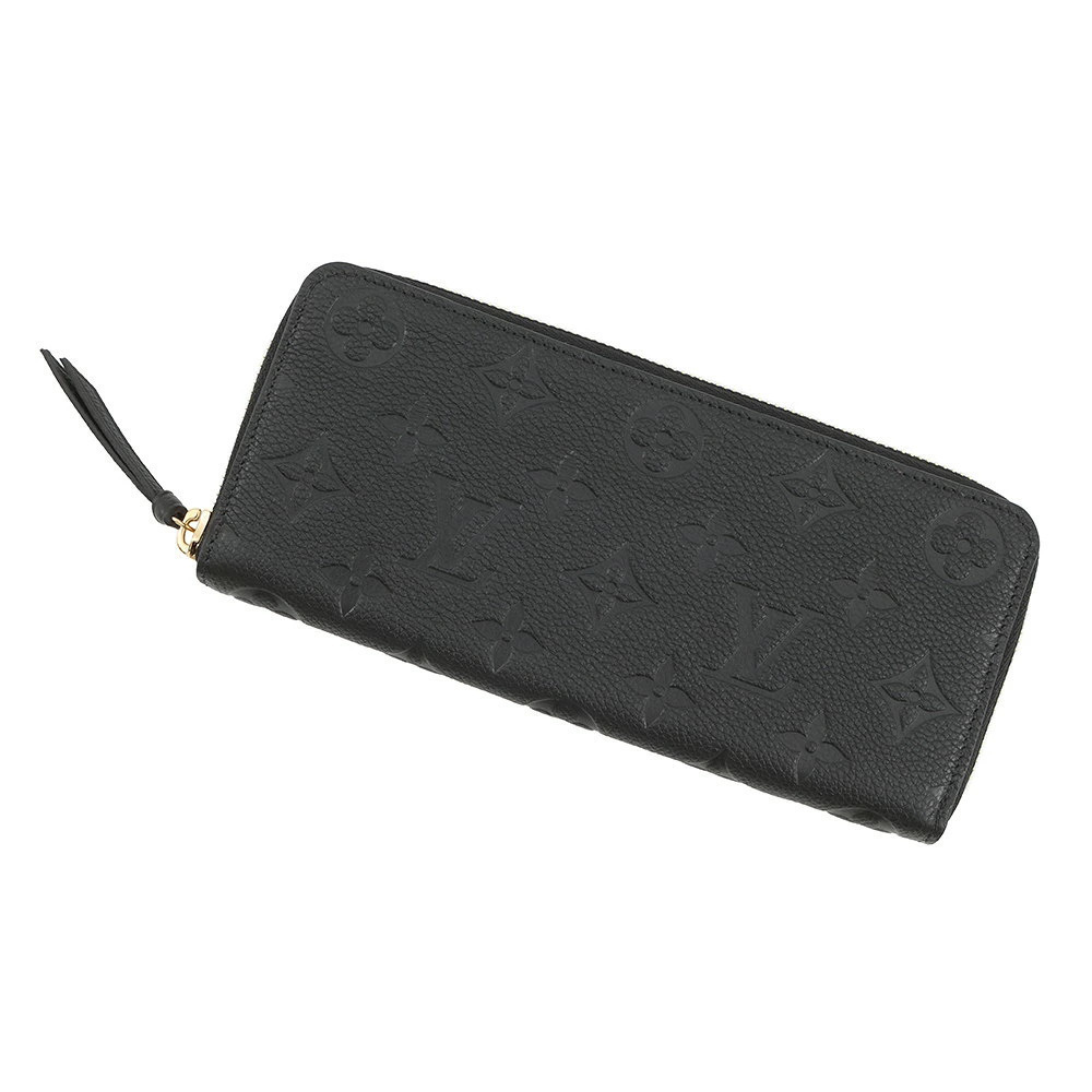 Louis Vuitton Long Wallet Monogram Empreinte Portefeuille Clemence Black